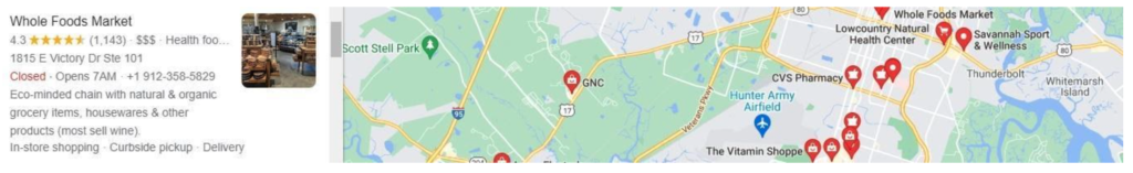 google local pack maps